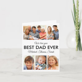 最高のパパEver Photo Collage Fanthers Day カード