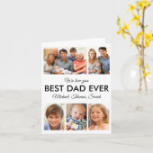 最高のパパEver Photo Collage Fanthers Day カード (黄色い花)