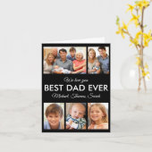 最高のパパEver Photo Collage Fanthers Day カード (黄色い花)