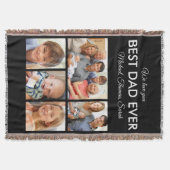 最高のパパEver Photo Collage Fanthers Day スローブランケット (正面)