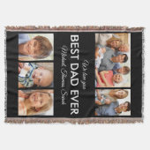最高のパパEver Photo Collage Fanthers Day スローブランケット (正面)