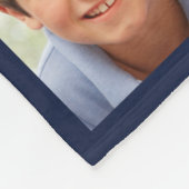 最高のパパEver Photo Collage Fanthers Day フリースブランケット (角)