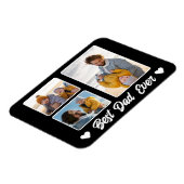 最高のパパEver Photo Collage Fanthers Day Gift マグネット (左側)