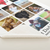 最高のパパEver Photo Collage Father's Day誕生日 シェルパブランケット (3/4)