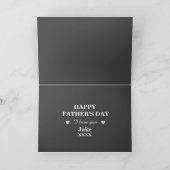 最高のパパEver Photo Collage Father's Day カード (内部)