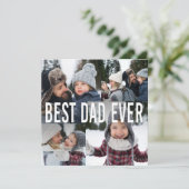 最高のパパEver Photo Collage Father's Day シーズンカード (スタンド正面)