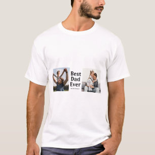 最高のパパEver Photo Collage Father's day Gift Tシャツ