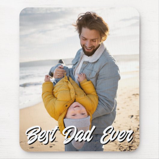 最高のパパEver Photo Faters Day Gift マウスパッド (正面)