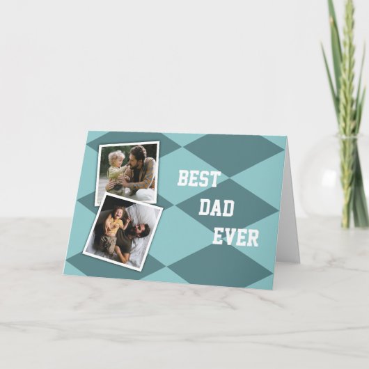 最高のパパEver Photo Father's Day Card カード (正面)