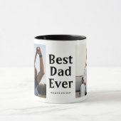 最高のパパEver Photo Father's day Gift マグカップ (中央)