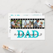 最高のパパEver Photo Film Strip Card, Faters day カード (正面/裏面インサイチュ)