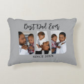 最高のパパEver Photo Gray アクセントクッション (正面)