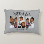 最高のパパEver Photo Gray アクセントクッション (裏面)