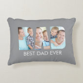 最高のパパEver Photo Gray アクセントクッション (正面)