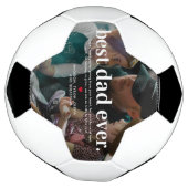 最高のパパEver Photo Keepsake サッカーボール (回転)