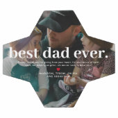 最高のパパEver Photo Keepsake サッカーボール (フラット)