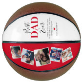 最高のパパEver Photo Keepsake Basketball バスケットボール (正面)