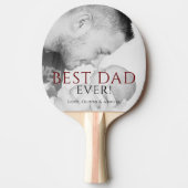 最高のパパEver Photo Keepsake Father's Day 卓球ラケット (正面)