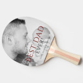 最高のパパEver Photo Keepsake Father's Day 卓球ラケット (横)