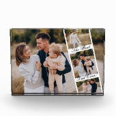 最高のパパEver Photo Reelコラージュパーソナライズされた フォトブロック (正面)