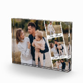 最高のパパEver Photo Reelコラージュパーソナライズされた フォトブロック (右)