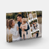 最高のパパEver Photo Reelコラージュパーソナライズされた フォトブロック (左)