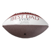 最高のパパEver Red モダン Father's Day家族写真 アメリカンフットボール (回転270)