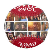 最高のパパEver Red 6 Photo Collage 野球ボール (正面)