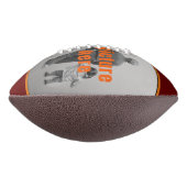 最高のパパEver Red Orangeブラックのカスタム写真 アメリカンフットボール (回転90)
