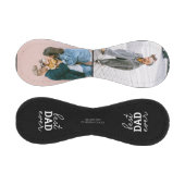 最高のパパEver Script手書きフォトブラック 野球ボール (パネル)