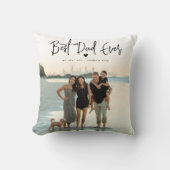 最高のパパEver Script 2x写真 クッション (正面)