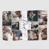 最高のパパEver Script Father's Dayフォトコラージュ ゴルフタオル (横)