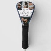 最高のパパEver Script Father's Dayフォトコラージュ ゴルフヘッドカバー (正面)