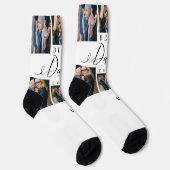 最高のパパEver Script Father's Dayフォトコラージュ ソックス (右)