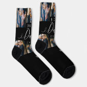 最高のパパEver Script Father's Dayフォトコラージュ ソックス (右)