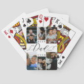 最高のパパEver Script Father's Dayフォトコラージュ トランプ (裏面)