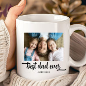 最高のパパEver Script Photo コーヒーマグカップ