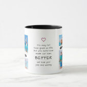 最高のパパEver Stepdad 4 Photo Father's Day マグカップ (中央)