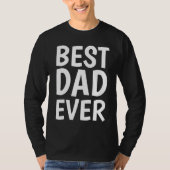 最高のパパEVER Tシャツお父さん Tシャツ (正面)