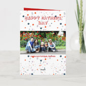 最高のパパEver Topography Photo Collage Fanthers Day カード (裏面)