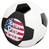 最高のパパEVER USA国旗 サッカーボール (3/4)