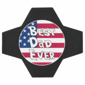 最高のパパEVER USA国旗 サッカーボール (フラット)