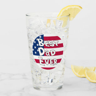 最高のパパEVER USA国旗 タンブラーグラス