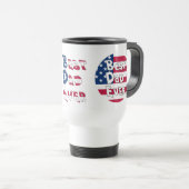 最高のパパEVER USA国旗 トラベルマグ (正面右)