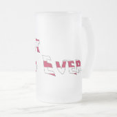 最高のパパEVER USA国旗 フロストグラスビールジョッキ (正面右)
