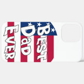 最高のパパEVER USA国旗 Case-Mate iPhoneケース (裏面 (横))