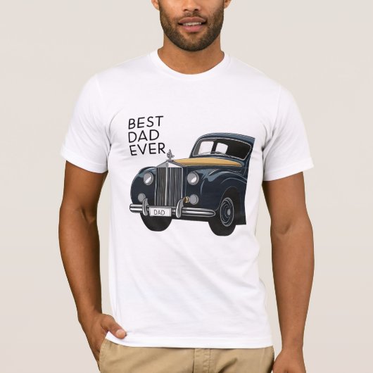 最高のパパEver Vintage Car T-Shirt: Perfect Father Tシャツ (正面)