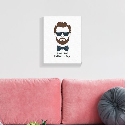 最高のパパEver Wall Art - Father's Day Canvas Print キャンバスプリント (インサイチュ (リビング))