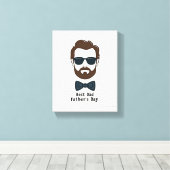 最高のパパEver Wall Art - Father's Day Canvas Print キャンバスプリント (インサイチュ (ウッドフロア))