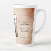 最高のパパEver Water Color Father's Day Photo カフェラテマグ (右)